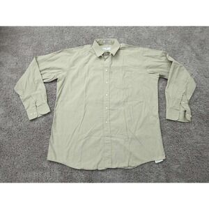 Vintage Pierre Balmain Button Up Shirt Mens 16‎ 1/2 Long Sleeve Made in Canada